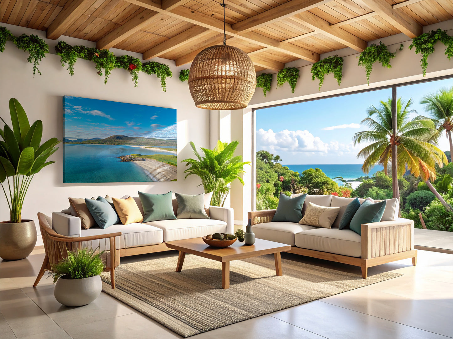 Luskentyre & Huishinish - Isle of Harris Wall Art Canvas