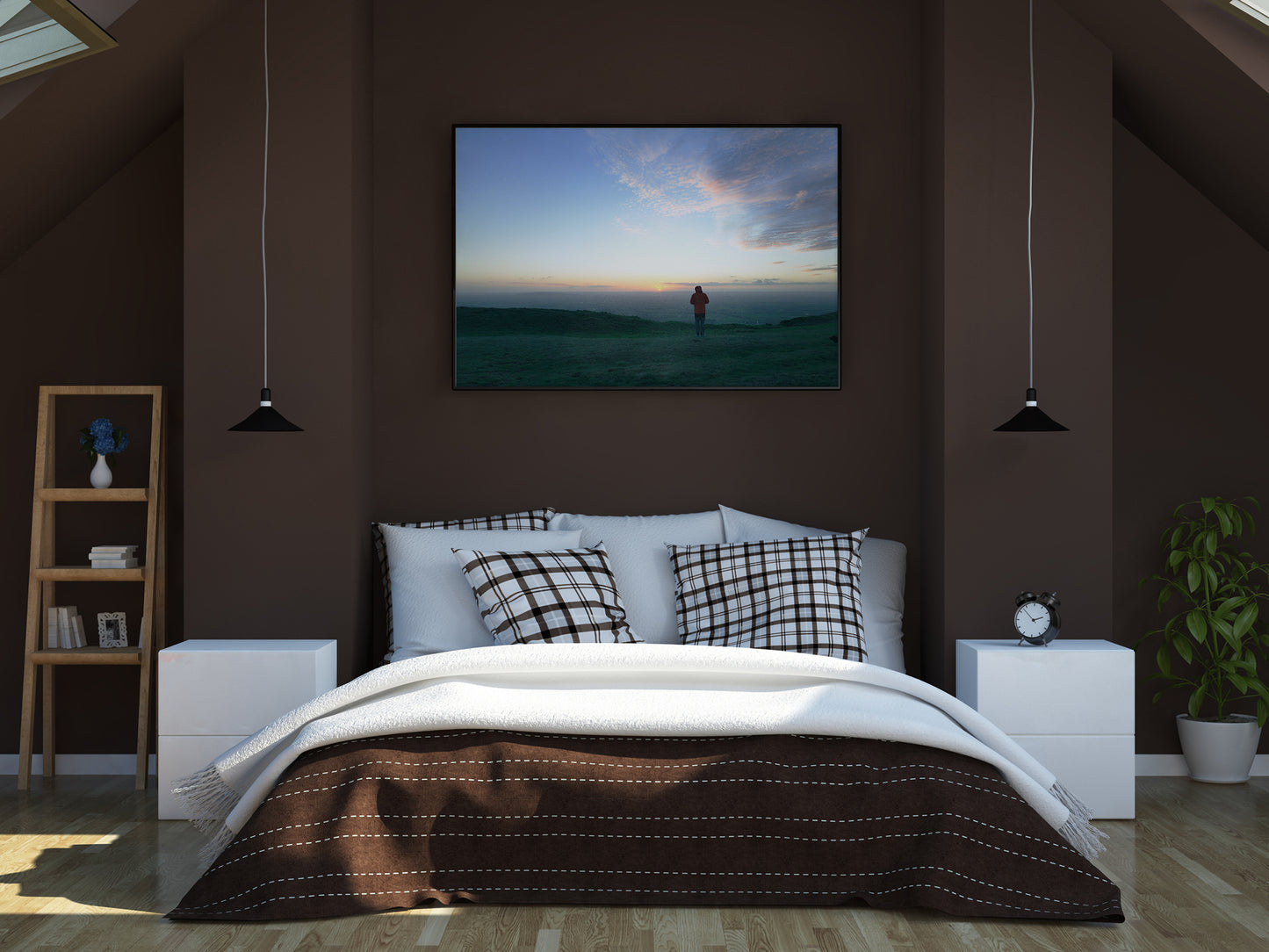 Sunset at Devil's Dyke Thin Canvas