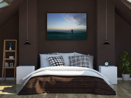 Sunset at Devil's Dyke Thin Canvas